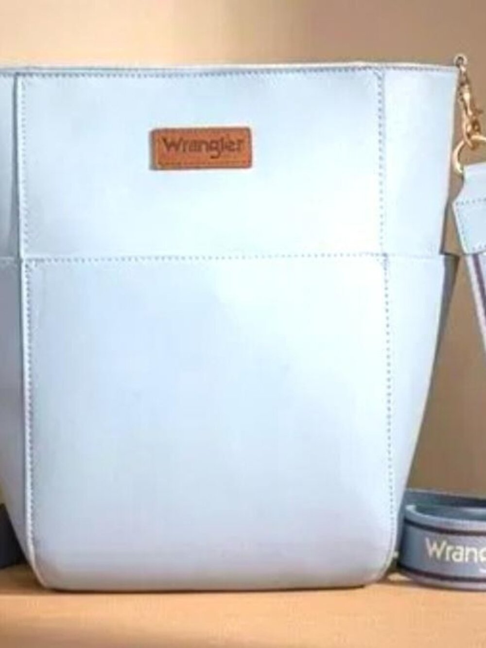 Wrangler Large Crossbody Bag for Women Vegan Leather Cross Body Purse with Strap